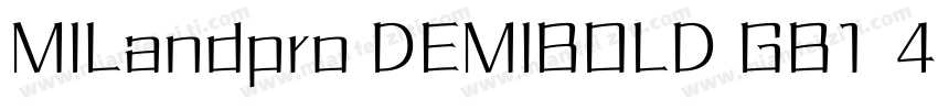 MILandpro DEMIBOLD GB1 4字体转换